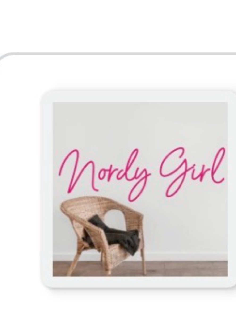 ‘Nordy Girl’ Neon Sign Wall Decor